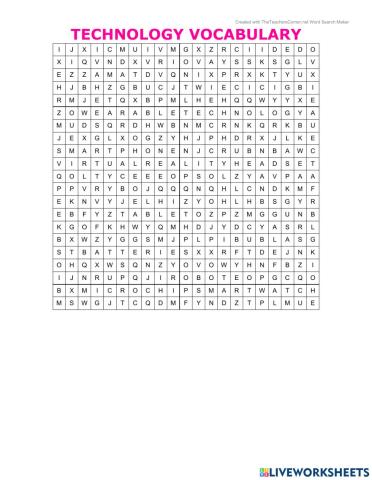 Technology Wordsearch