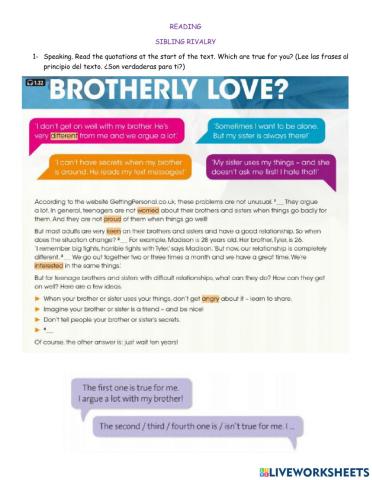 READING TEENS UNIT 1