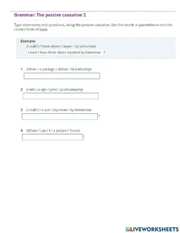 The passive causative