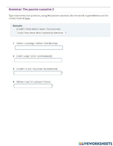 The passive causative
