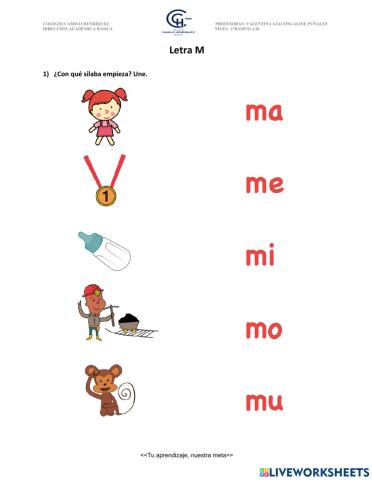 Letra M