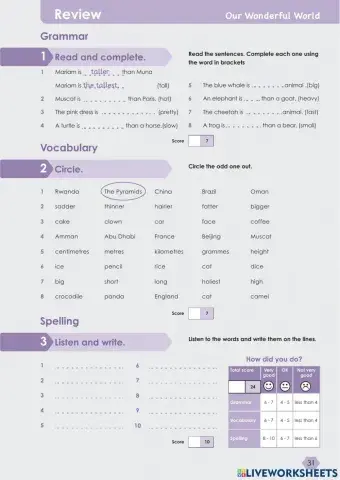 Our Wonderful World ( Review )