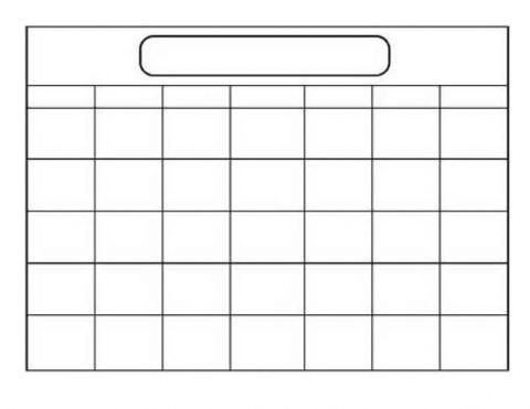 Calendar Blank - MAY 2021