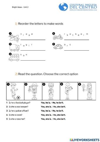 Bright Ideas 2 - Unit 2