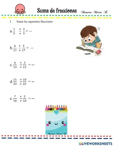 Suma de fracciones