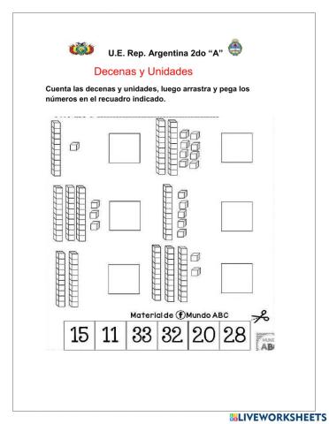 Decenas y unidades
