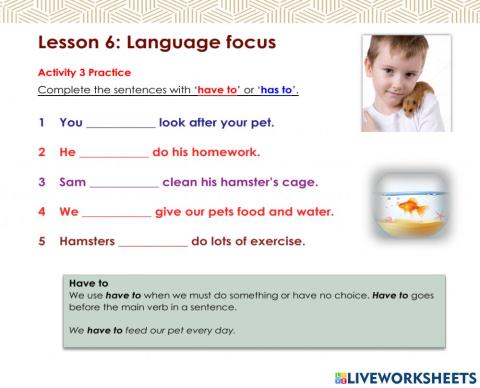 Access 6 - T3 - U8 - L6 - Act 3