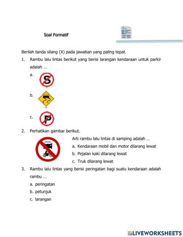 Latihan Soal Tema 8 Sub Tema 3 Pembelajaran 1