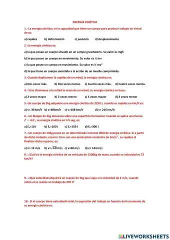 Energía Cinética