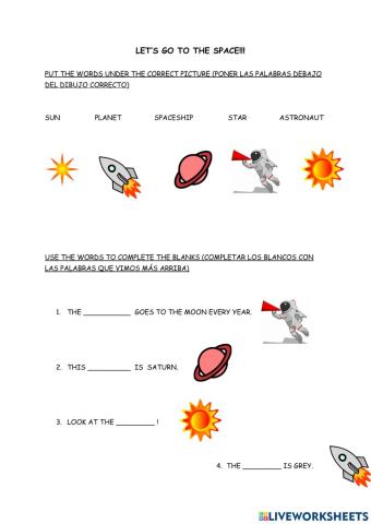 Let's go to the space!