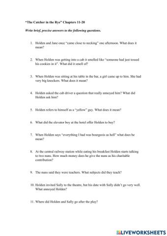 The Catcher in the Rye