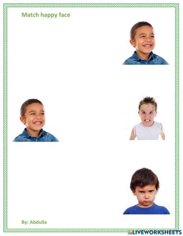 Match happy face