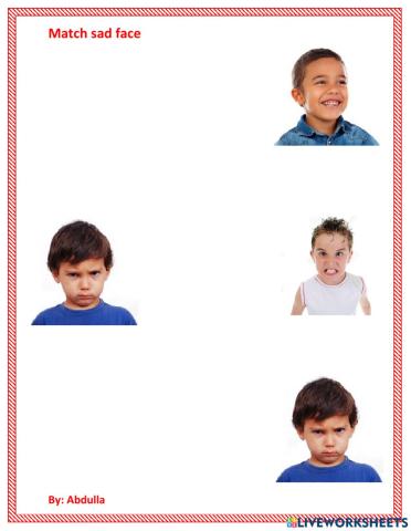 Match sad face