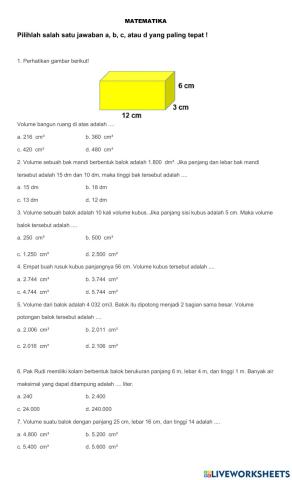 Matematika kelas 5 semester 2
