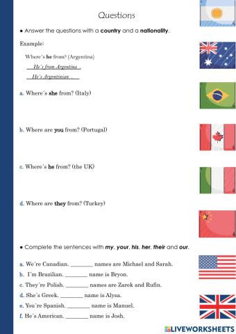 Today! 1 Countries and nationalities