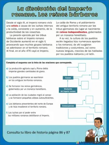 La disolución del imperio romano