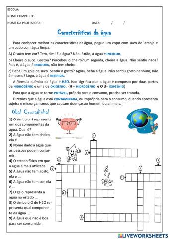 Propriedades da Água