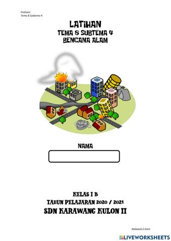 Evaluasi tema 8 subtema 4