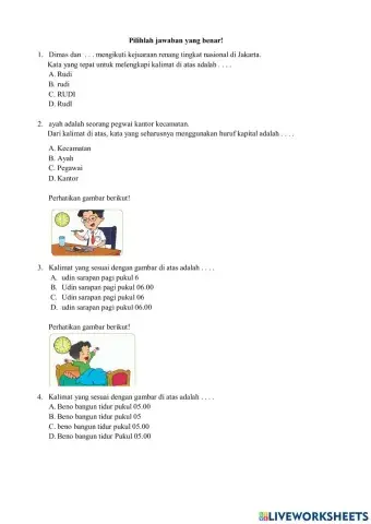 Evaluasi Kelas 2 Tema 8 ST2 Pb3