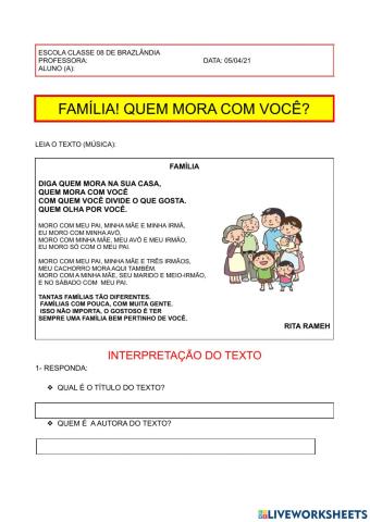 Família e dezenas