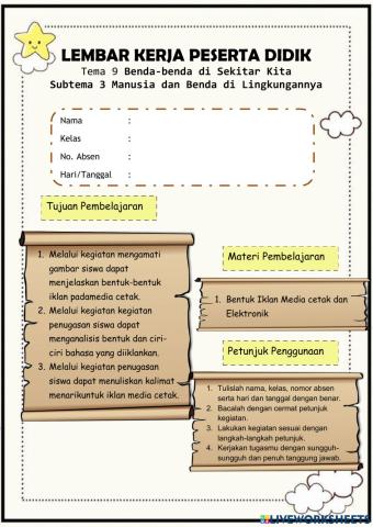LKPD Kelas V Tema 9 Subtema 3