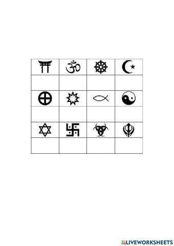 Símbols religiosos i altres relacionats