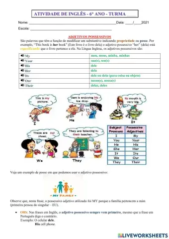 6° ano - INGLÊS - 06-05-21