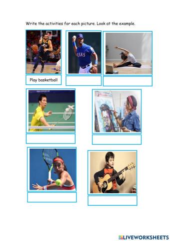 Fun time activities flashcards