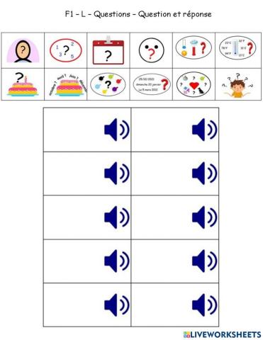F1 - L - Questions - Questions et réponses 01
