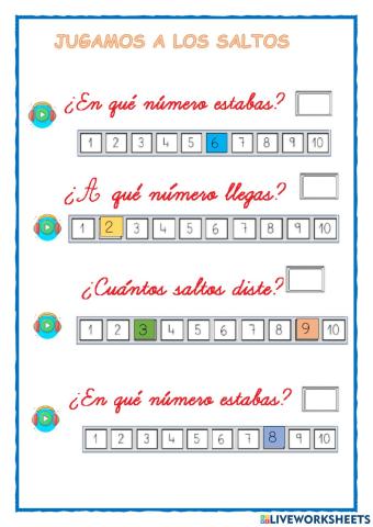 Juego con los saltos