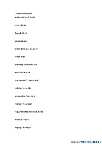 Pronunciation practice