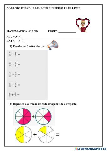 Adição de frações
