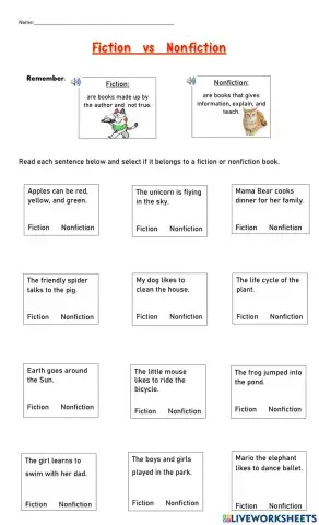 Fiction and nonfiction