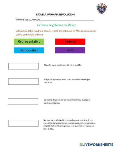 La forma de gobierno en México