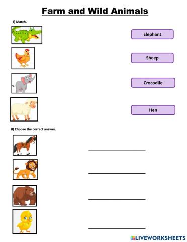 Farm and Wild Animals