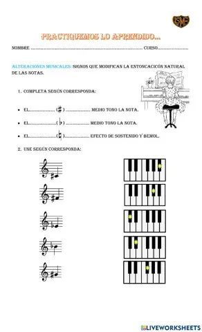 Reforzando elementos musicales