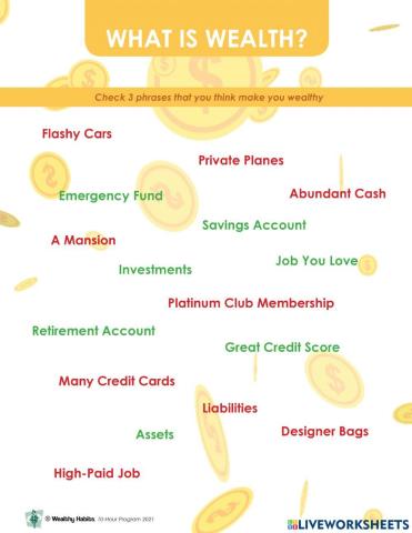 Wealthy Habits What is Wealth