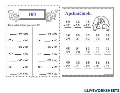 Įvairios matematikos užduotys