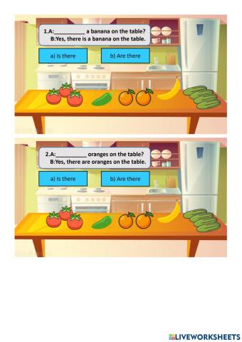 There is there are (question)