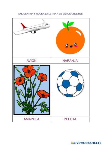 Palabras con a (solo prueba)