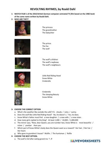 Revolting Rhymes film (part 1)