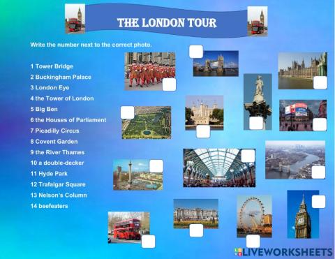 Tour around London