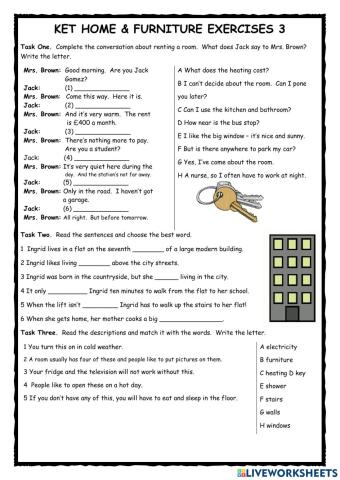 KET Exam Practice Home & Furniture 3