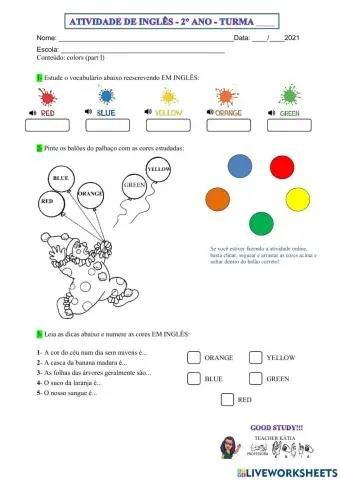 2° ano - INGLÊS - 06-05-21