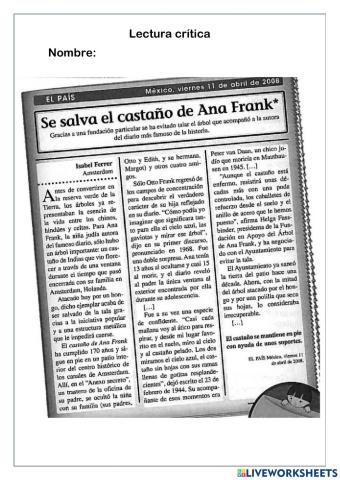 Fragmentos: Diario de Ana Frank