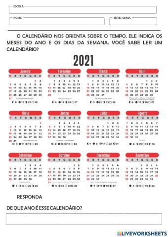 Calendário