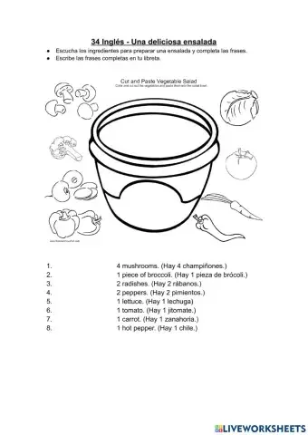 03 Inglés - Una deliciosa ensalada