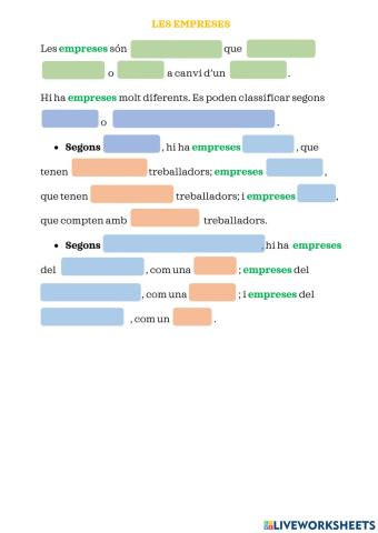 Socials - Les empreses 3 (completar 2)