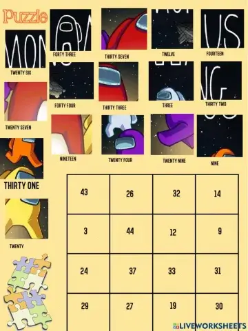 Puzzle numbers among us