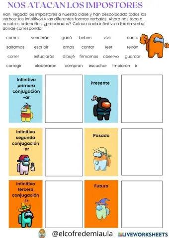 Los verbos con amoung us